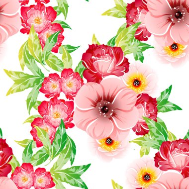 renkli seamless modeli çiçekli 