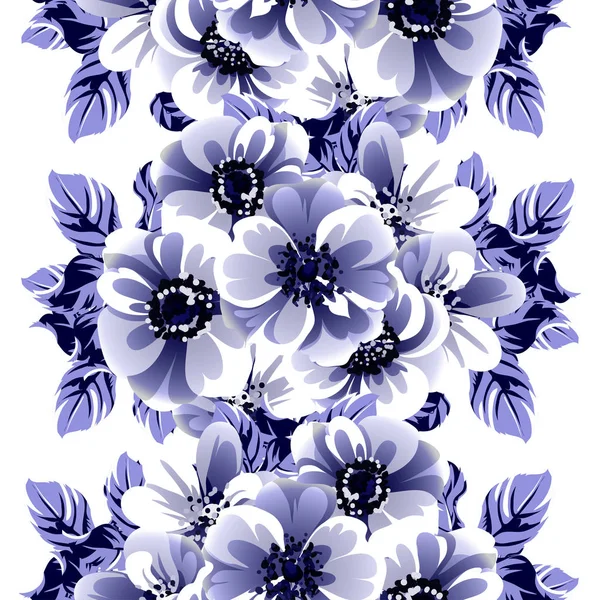 Amazing Flowers Blossom Vector Illustration — Stock Vector