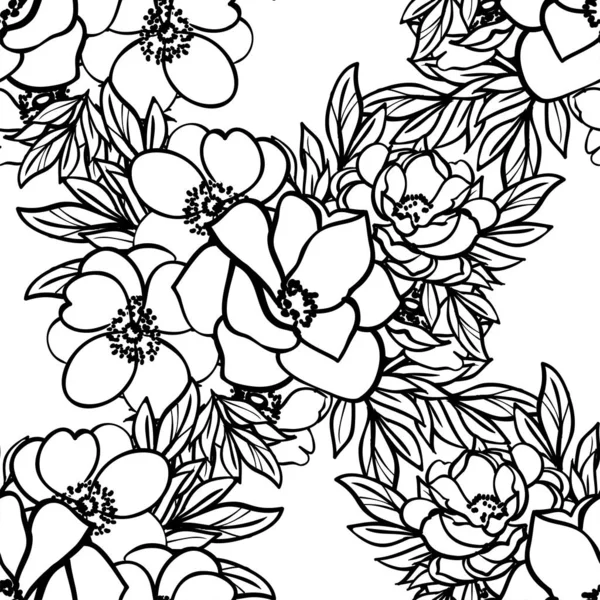 Increíble Flores Flor Vector Ilustración — Archivo Imágenes Vectoriales