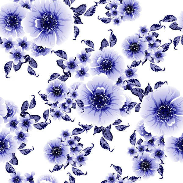 Csodálatos Virágok Virág Vektor Illusztráció — Stock Vector