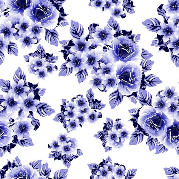 Csodálatos Virágok Virág Vektor Illusztráció — Stock Vector
