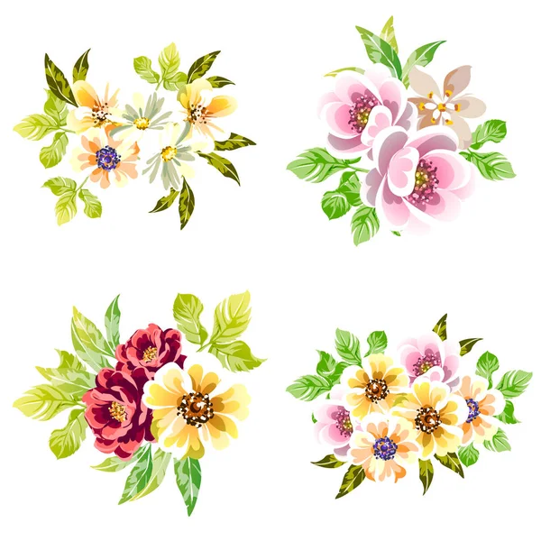 Niesamowite Kwiaty Kwiat Sztandar Szablon Prostu Wektor Ilustracja — Wektor stockowy