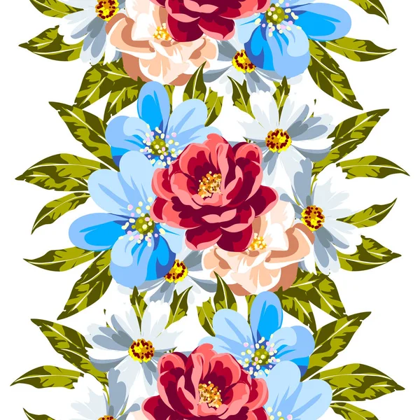 Modèle Bannière Fleur Fleurs Étonnantes Illustration Vectorielle Simple — Image vectorielle