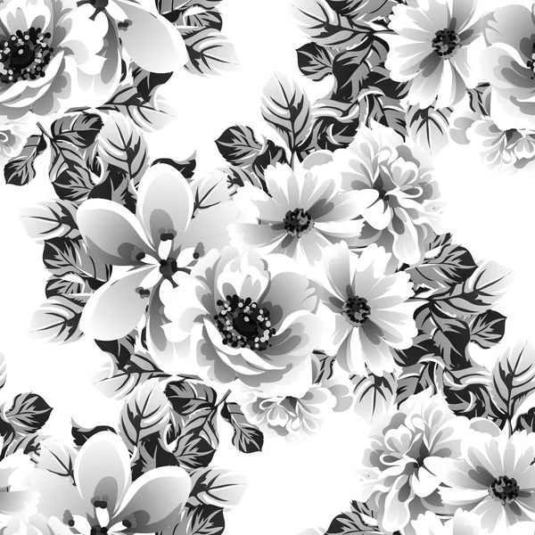 Amazing Flowers Blossom Banner Template Simply Vector Illustration — 스톡 벡터