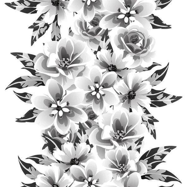 Incrível Flores Flor Banner Modelo Simplesmente Ilustração Vetorial — Vetor de Stock