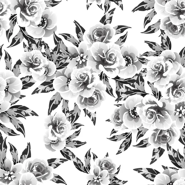 Fantastiska Blommor Blomma Banner Mall Helt Enkelt Vektor Illustration — Stock vektor