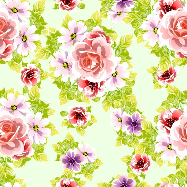 Fantastiska Blommor Blomma Banner Mall Helt Enkelt Vektor Illustration — Stock vektor