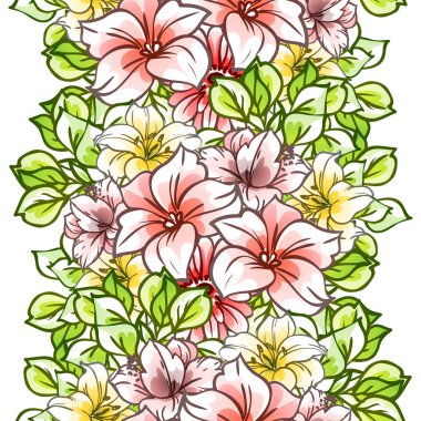 Renkli vintage tarzı çiçekler pürüzsüz desen