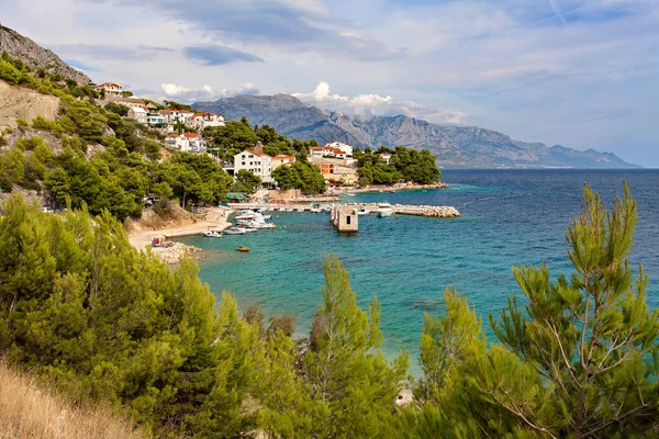 Adriatic sea at sunset - Makarska Riviera, Dalmatia, Croatia — Stock Photo, Image