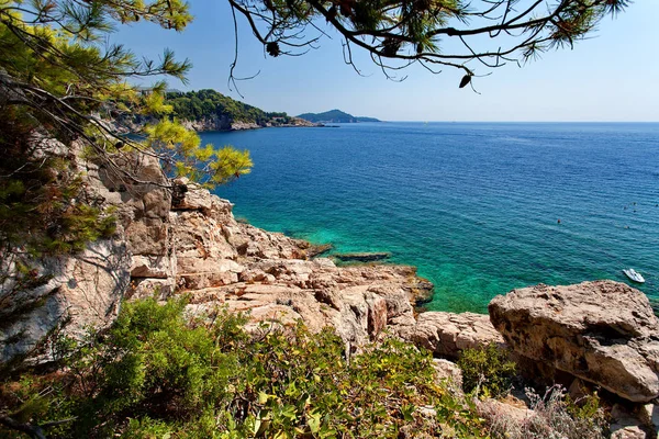 Адріатичне море - Дубровник, Далмації, Хорватія — стокове фото