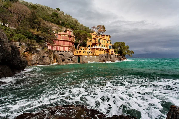 Mar de Liguria - cerca de Portofino, costa de Liguria, Italia — Foto de Stock