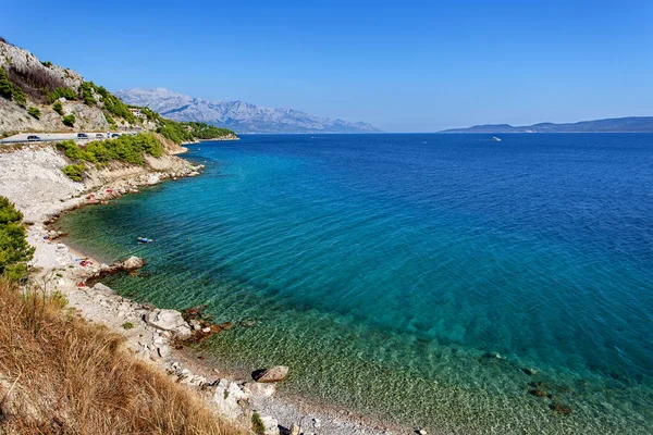 アドリア海の海 - マカルスカ リビエラ (近くマカルスカ)、ダルマチア、クロアチア — ストック写真