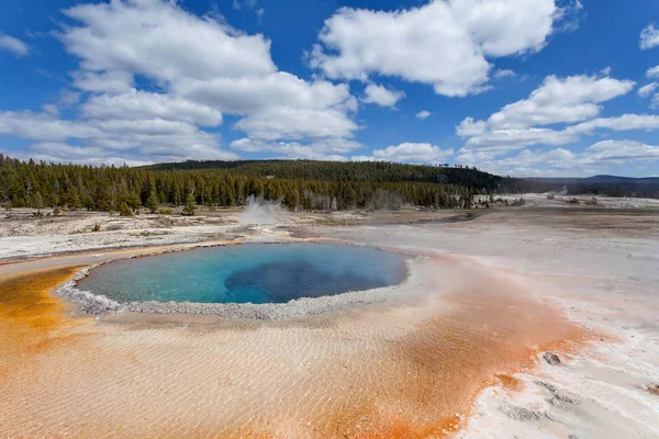 Upper geyser basin, Yellowstone National Park, Wyoming, États-Unis d'Amérique — Photo