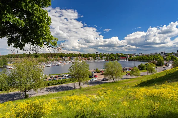Лаппеенранта, Финляндия - озеро Саймаа в центре Лаппеенранты — стоковое фото