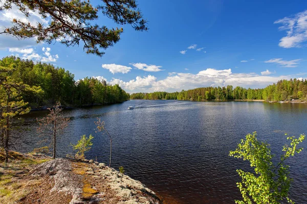 Jezioro Saimaa w pobliżu Lappeenranta w Finlandii — Zdjęcie stockowe