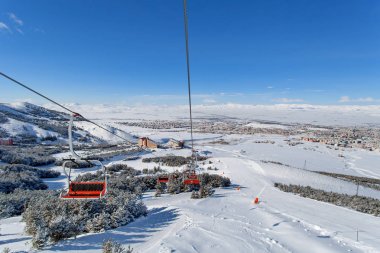 Palandoken, Erzurum, Turkey - Mountain skiing and snowboarding clipart
