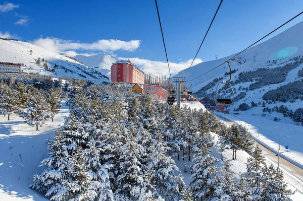 Palandoken, Erzurum, Turquia - Esqui de montanha e snowboard — Fotografia de Stock