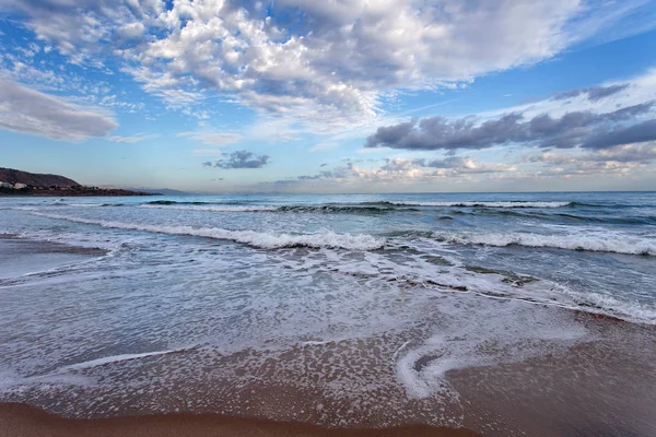 Cefalú al amanecer, Sicilia, Italia - Mar Tirreno, Mar Mediterráneo — Foto de Stock