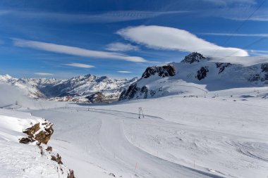 Dağ Kayak - Plato Rose, Zermatt, İsviçre, İtalya, Valle d'Aosta, Breuil-Cervinia, Aosta Vadisi, Cervinia kayak pisti