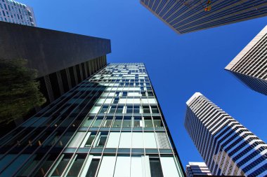 San Francisco, ABD - Montgomery Caddesi ve Market street, Finans Merkezi, San Francisco, ABD, 5 Aralık 2017