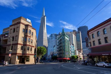 Küçük İtalya, finans bölgesi, şehir San Francisco, Amerika Birleşik Devletleri, 30 Kasım 2017