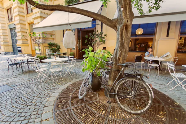 Viena Austria Café Típico Calle Centro Viena Austria Septiembre 2016 — Foto de Stock