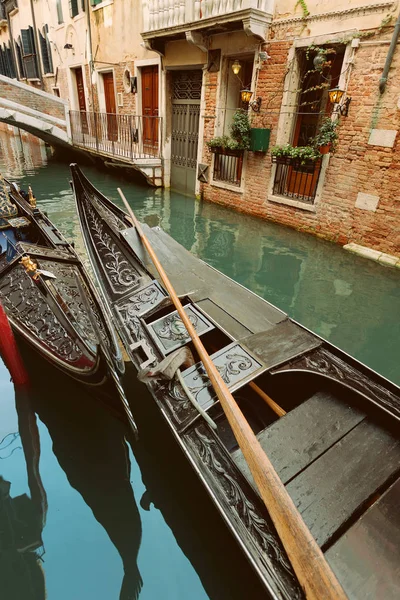 Venice Veneto Itália Canal Típico Veneza — Fotografia de Stock