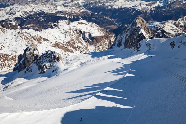 Dolomiti Italia Montagna Marmolada Sci Montagna Snowboard — Foto Stock