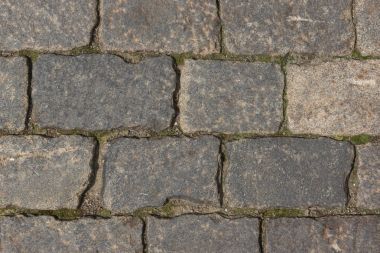 Antik parke yol şehir merkezinde yakın çekim