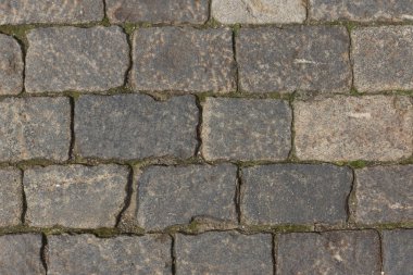 Antik parke yol şehir merkezinde yakın çekim