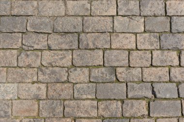 Antik parke yol şehir merkezinde yakın çekim