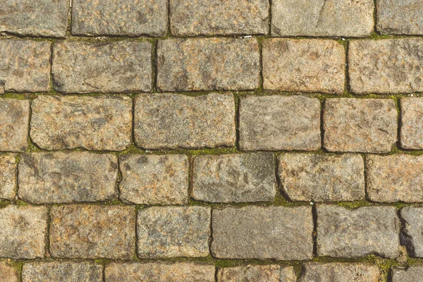 Kahverengi antik parke taşı, vintage taş arka plan doku