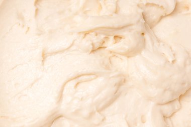 Mutfak arka planı - hamur yoğurma yakın plan, bej rengi