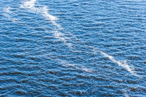 Fondo Agua Azul Marino Con Espuma Blanca Olas Poco Profundas — Foto de Stock