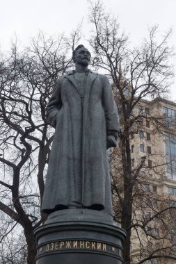 Rusya, Moskova, 29 Ekim 2017 - SSCB Çeka Başkanı Felix Dzerzhinsky Anıtı