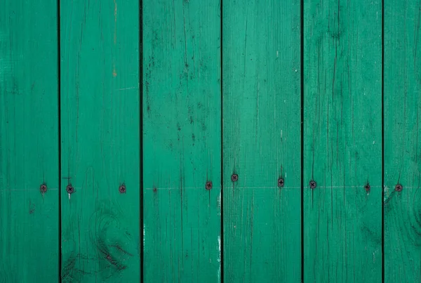 Tablero Madera Verde Con Clavos Fondo Madera —  Fotos de Stock