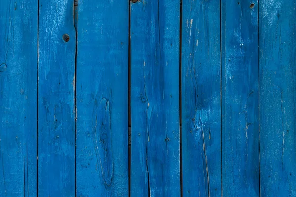 Деревянный Фон Старые Доски Выкрашенные Голубой Цвет — стоковое фото