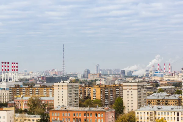 Hermoso Paisaje Urbano Moscú Vista Superior —  Fotos de Stock