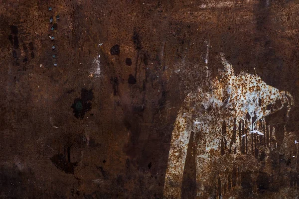 Old Rusty Sheet Iron Paint Smears Background Grunge Style — Stock Photo, Image