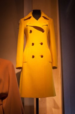 Rusya, Moskova, 5 Kasım 2011 - Max Mara Coats, eski koleksiyon 1950-1980.