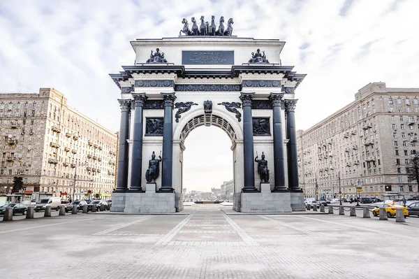 Vítězný Oblouk Kutuzov Avenue Moskvě — Stock fotografie