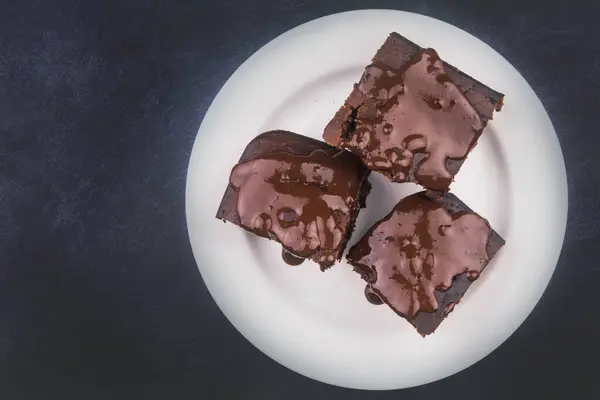 Vegan Chocolate Snack Cake — Stock Photo, Image