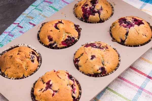 Prepare Homemade Muffins Form Baking — Stock Photo, Image