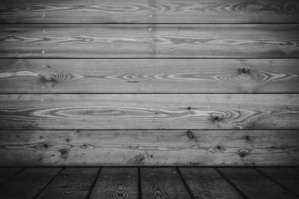 Czarno Białe Vintage Drewniane Tło Puste Miejsce Kopiowania Drewniana Ściana — Zdjęcie stockowe