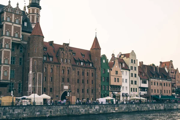 Gdansk Polsko Srpna 2015 Velké Staré Přístavní Město Baltském Moři — Stock fotografie