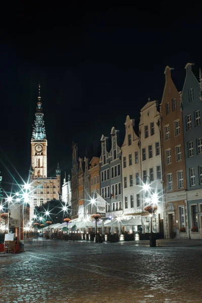 Grote oude haven stad Gdansk aan de Baltische Zee, het centrum van de stad een — Stockfoto