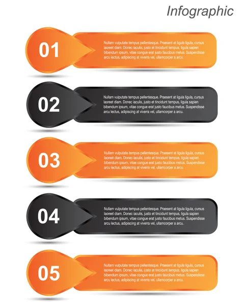 Design de modelo infográfico — Vetor de Stock