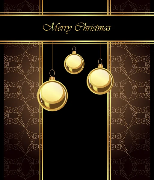 Frohe Weihnachten Hintergrund für Ihre Einladungen, festliche Poster, Grußkarten. — Stockvektor