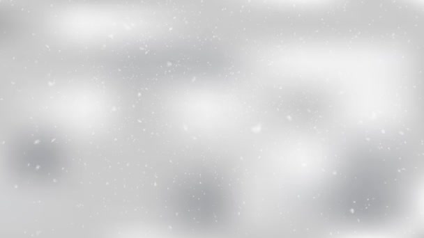 Caduta fiocchi di neve sfondo . — Video Stock