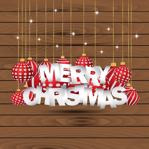 Merry Christmas background. — Stock Vector